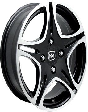 Kormetal KM 145 6.5x15inç 4x100 et35 67.1 Black Machined Çelik Jant
