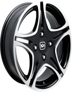 Kormetal KM 145 6.5x15inç 4x100 et35 67.1 Black Machined Çelik Jant