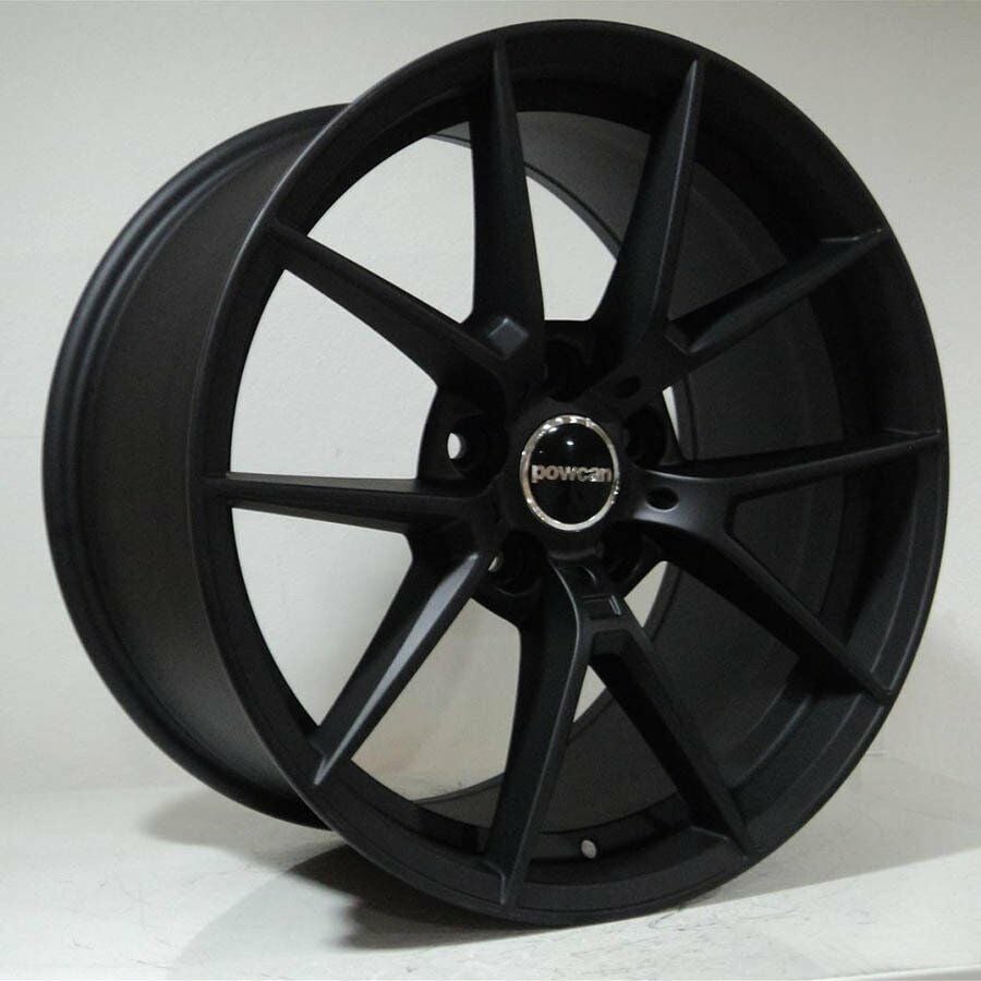 BK 5282 9.5x18inç 5x120 et40 72.56 MAT BLACK Machined RED  Çelik Jant