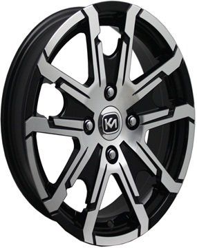 Kormetal KM 155 6.5x15inç 4x100 et35 67.1 Black Machined Çelik Jant