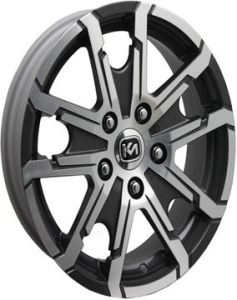 Kormetal KM 155 6.5x15inç 4x100 et35 67.1 Black Machined Çelik Jant