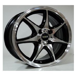 Megatork Tork 731 6x15inç 4x100 BLACK Machined Çelik Jant