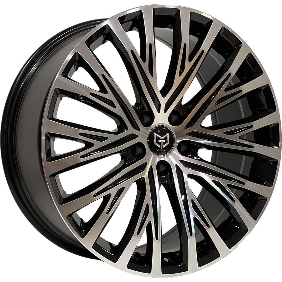 TORK 7908 9X20 inç 5X112 ET28 66.45 BLACK MACHINED XL ÇELİK JANT