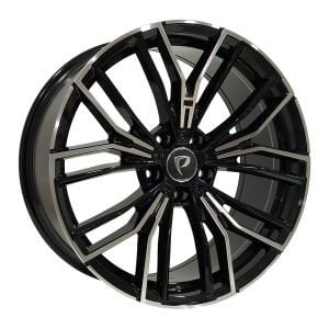 BK 5964 9X19İNÇ  5X120 ET38 72.56 BLACK MACHINED XL ÇELİK JANT