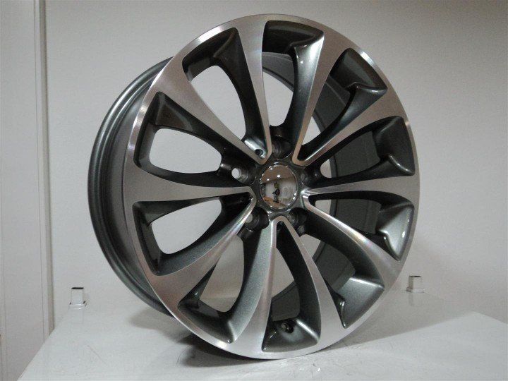 SLK 8040 8x18inç 5x120 et34 72.56 HYPER SILVER Machined Çelik Jant