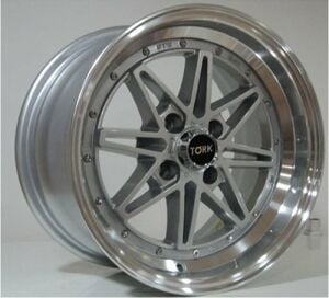 Megatork TORK 9105 7.5x15inç 4x100 Silver Lip Machined Çelik Jant