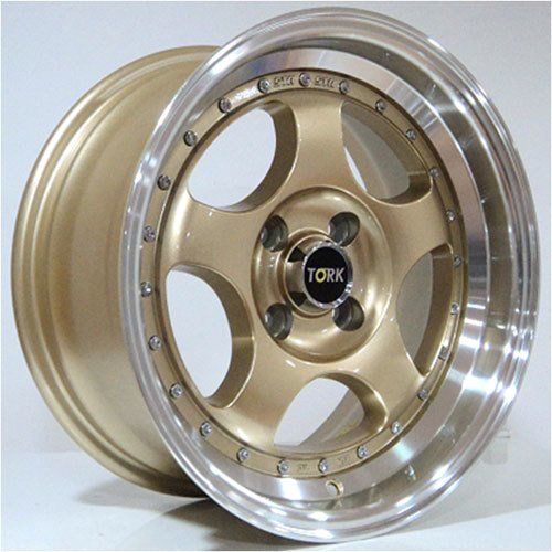 Megatork TORK 9106 7.5x15inç 4x100 Gold Lip Machined Çelik Jant