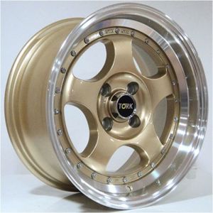 Megatork TORK 9106 7.5x15inç 4x100 Gold Lip Machined Çelik Jant