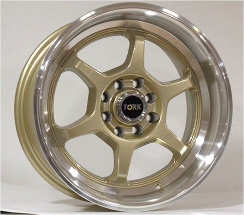 Megatork TORK 9108 8x15inç 4x100/108 Gold Lip Machined Çelik Jant
