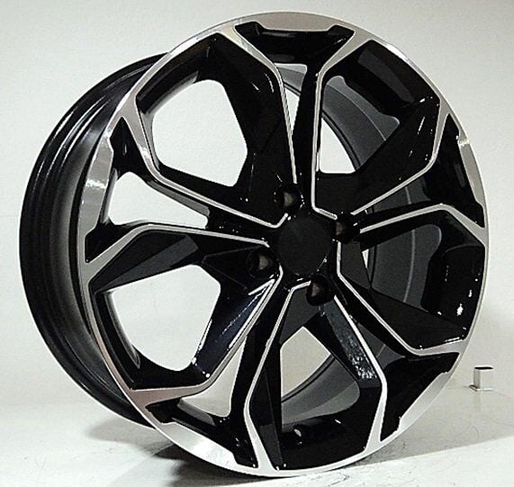 DY 176 6.5x16inç 5x114.3 et40 66.1 black Machined  REPLİKA Çelik Jant