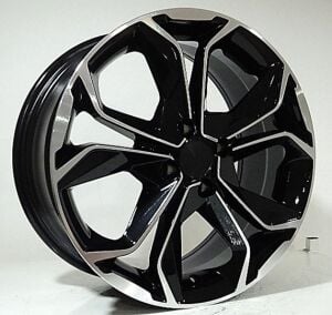 DY 176 6.5x16inç 5x114.3 et40 66.1 black Machined  REPLİKA Çelik Jant