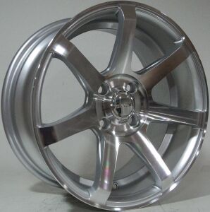 Powcan BK 5077 6x14inç 4x100 et32 Sılver Machined Çelik Jant