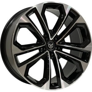 TORK 7988 9.5X21İNÇ  5X112 ET32 66.45 BLACK MACHINE XL ÇELİK JANT