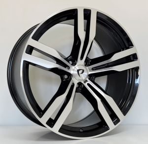 BK 5327 8.5X19İNÇ  5X120 ET34 72.56 BLACK MACHINED XL ÇELİK JANT
