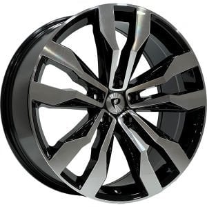 BK 5492 8.5X20 inç 5X112 ET38 57.1 BLACK MACHINED XL ÇELİK JANT