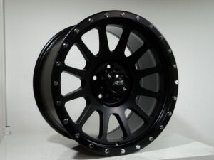 BCH 8891 9x18inç 6x139.7 et-12 110 MAT BLACK  Machined Çelik Jant