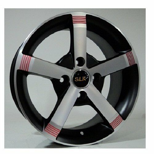 Slk SLK 2006 6x14inç 4x100 Mat Black Machined  Red Çelik Jant