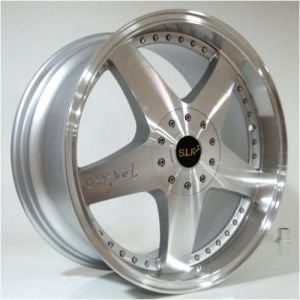 Slk SLK 1026 6.5x15inç 4x100/114.3 Silver Machined Çelik Jant