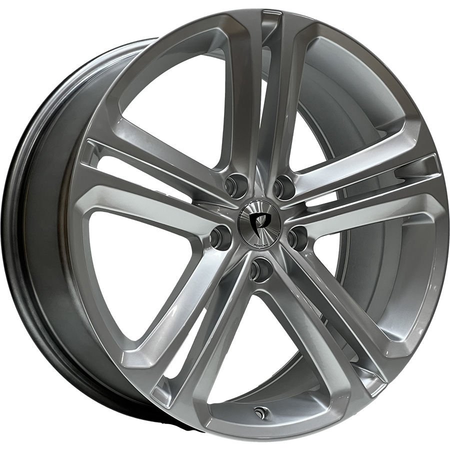 BK 919 8.5x19inç 5x112 et45 57.1 HYPER SILVER  Machined Çelik Jant