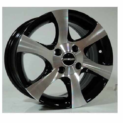 Powcan BK 295 5.5X14inç 4X100 BLACK MACHINED ÇELİK JANT