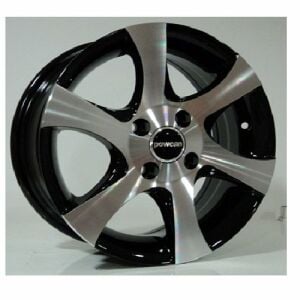 Powcan BK 295 5.5X14inç 4X100 BLACK MACHINED ÇELİK JANT
