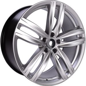 SLK 1611 8.5x19inç 5x112 et45 57.1 SILVER  Machined Çelik Jant