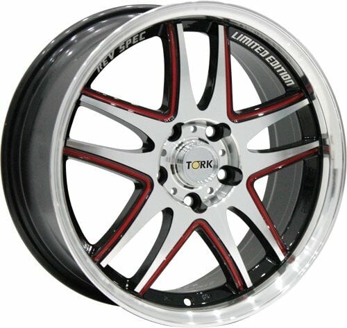 Megatork TORK 3101 6.5x15inç 4x100/108 BLACK MACHINED + RED