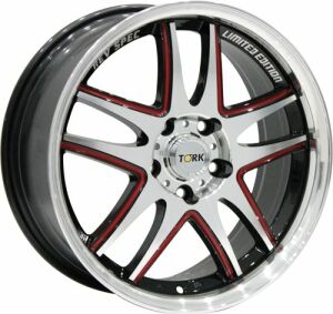 Megatork TORK 3101 6.5x15inç 4x100/108 BLACK MACHINED + RED
