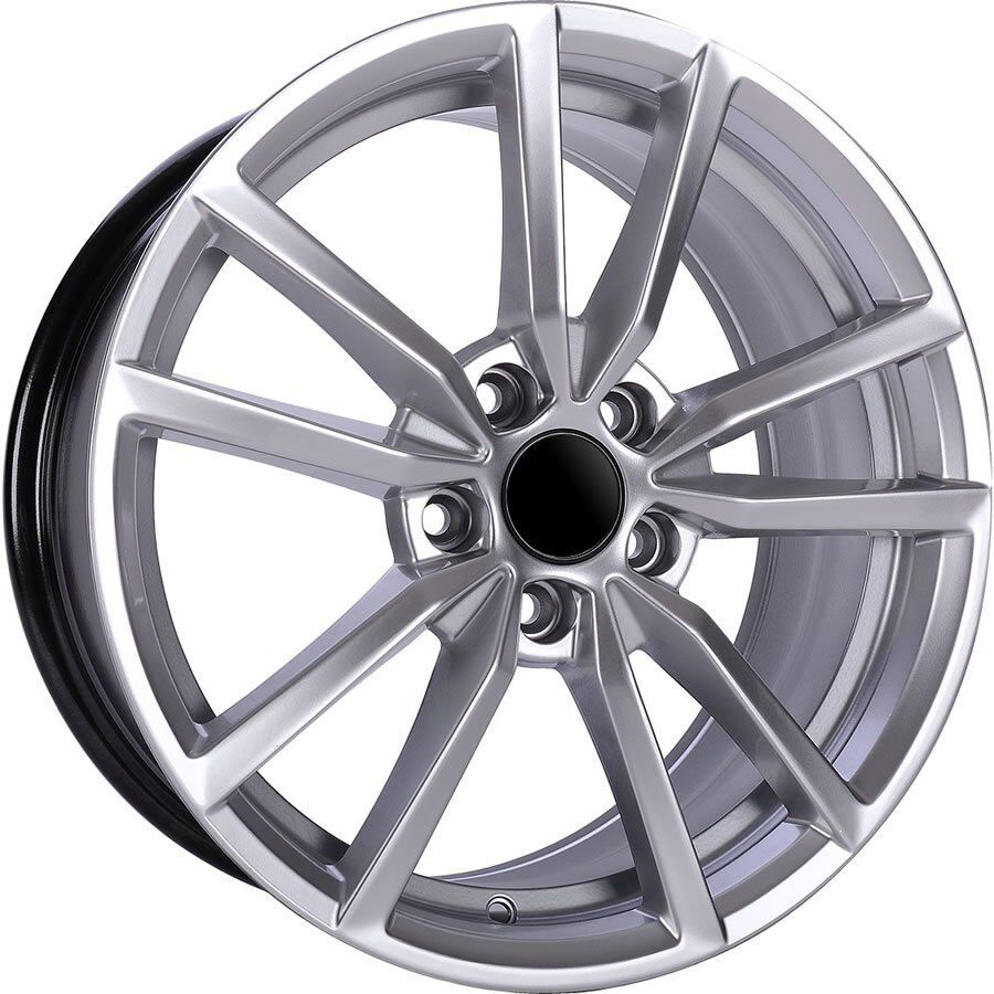 BK 864 8x19inç 5x112 et45 57.1 HYPER SILVER  Machined Çelik Jant