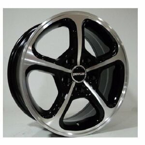 Powcan BK 450 6.5X15inç 5x108 Black Machıned Çelik Jant