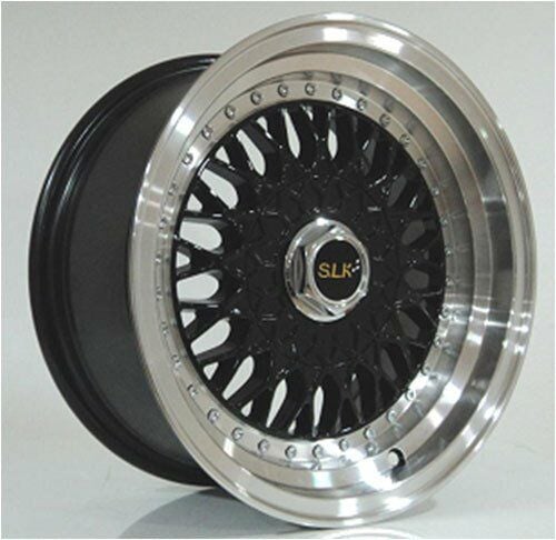 Slk SLK 1308 7x14inç 4x100/108 Black Machined BBS Çelik Jant