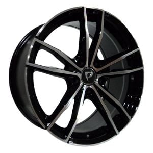 BK 5495 9X19İNÇ  5X120 ET37 72.56 BLACK MACHINED XL ÇELİK JANT