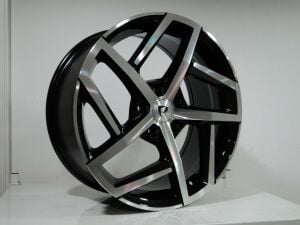 BK 5717 8x19inç 5x112 et45 57.1 BLACK  Machined Çelik Jant