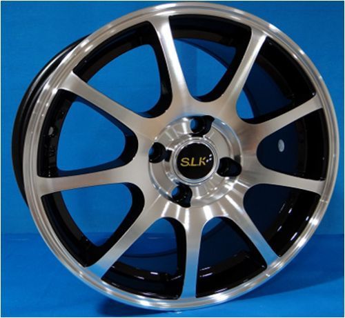 Slk SLK 1330 6x14inç 4x100 Black Machined Çelik Jant