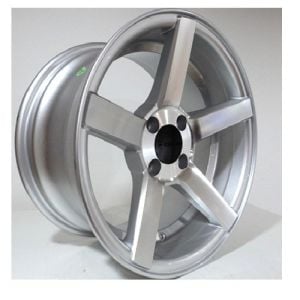 Powcan BK 693 8X15inç 4X100 SİLVER MACHINED ÇELİK JANT