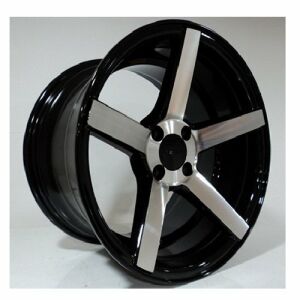 Powcan BK 693 8X15inç 4X100 BLACK  MACHINED ÇELİK JANT