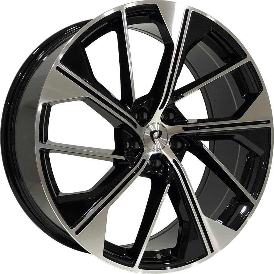 BK 5907 8.5X21İNÇ  5X112 ET30 66.45 BLACK MACHINED XL ÇELİK JANT