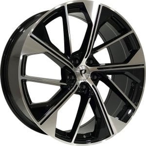 BK 5907 8.5X21İNÇ  5X112 ET30 66.45 BLACK MACHINED XL ÇELİK JANT