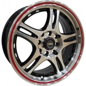 Megatork TORK 354 6.5x15inç 4x100/114 BLACK MACHINED + RED