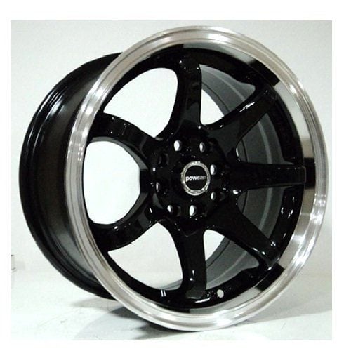 Powcan BK 745  7X15inç 4x100/108 Black Machıned Çelik Jant
