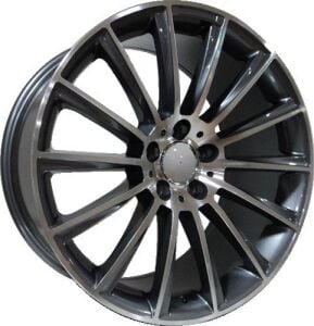 BK 836 9.5x19inç 5x112 et45 66.56 BLACK Machined Çelik Jant