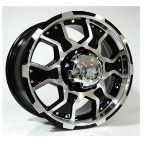 Powcan BK 365 6.5X15inç 5x139.7 Black Machined Çelik Jant