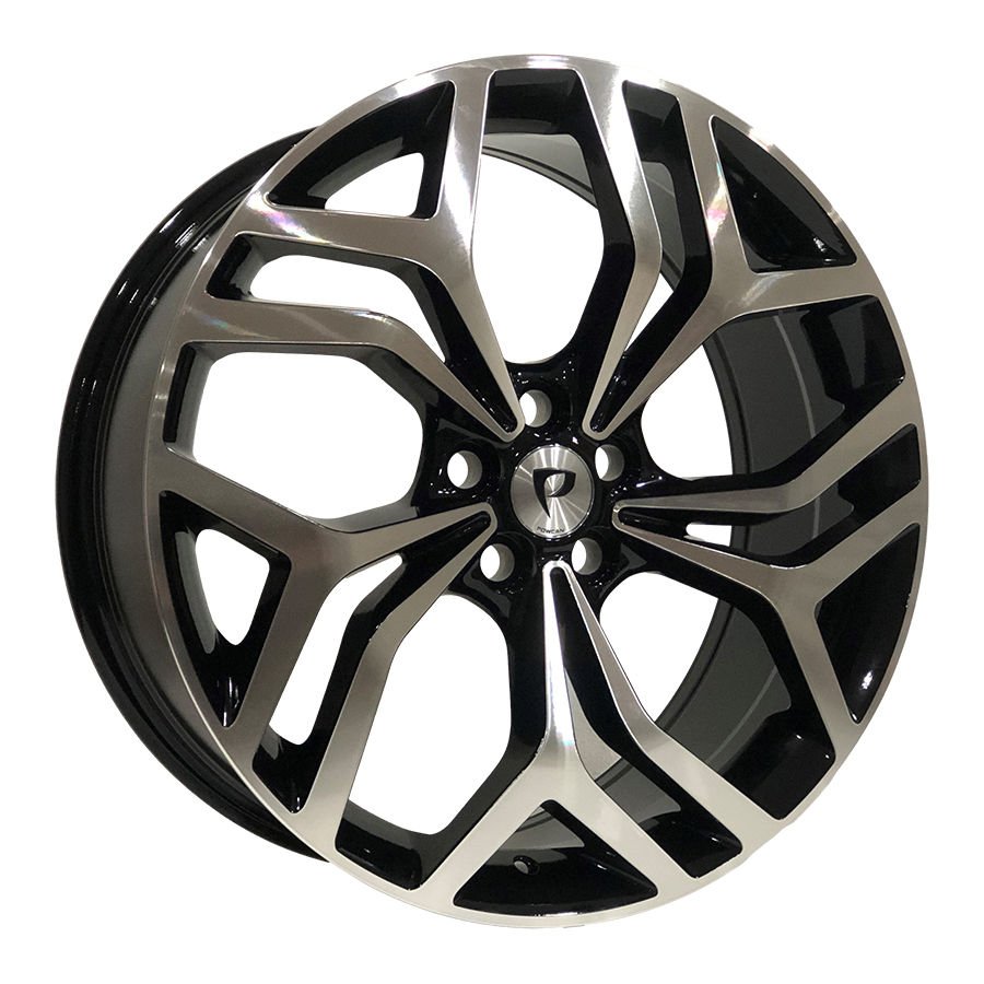 BK 5816 8X20İNÇ  5X108 ET45 63.4 BLACK MACHINED XL ÇELİK JANT