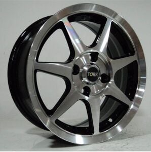 Megatork TORK 2795 6.5x15inç 4x100 et35 73.1 Black Machined Çelik Jant