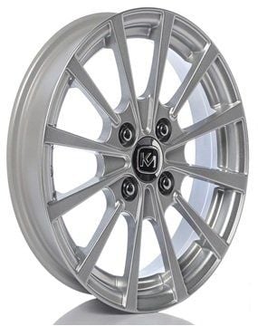 Kormetal KM 214 6x14inç 4x100 et35 67.1 Black Machined Çelik Jant