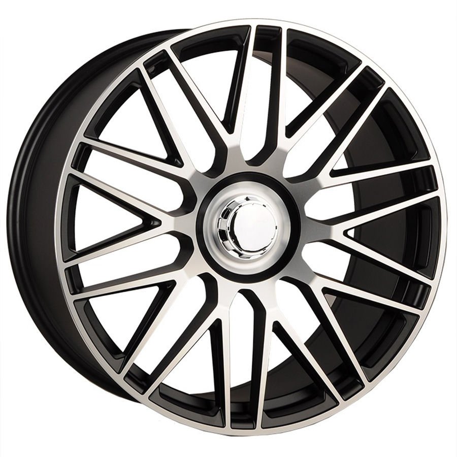 BKY 0207 11X21İNÇ  5X112 ET40 66.56 BLACK MACHINED XL ÇELİK JANT