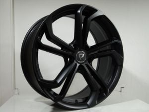BK 5620 8x19inç 5x112 et45 57.1 MAT BLACK Machined Çelik Jant