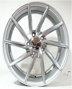 Powcan BK 885A 7x15inç 5x100 Silver Machined Çelik Jant
