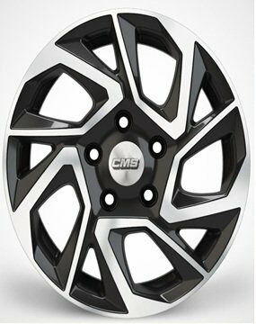 CMS 979 6.5x15inç 4x100 et35 67.1 Black Diamond Çelik Jant
