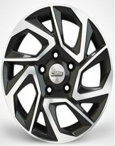CMS 979 6.5x15inç 4x100 et35 67.1 Black Diamond Çelik Jant